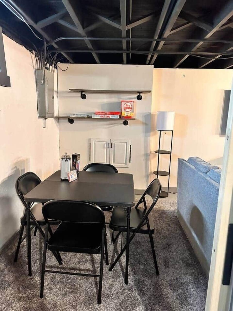 game table with lots of games and cards