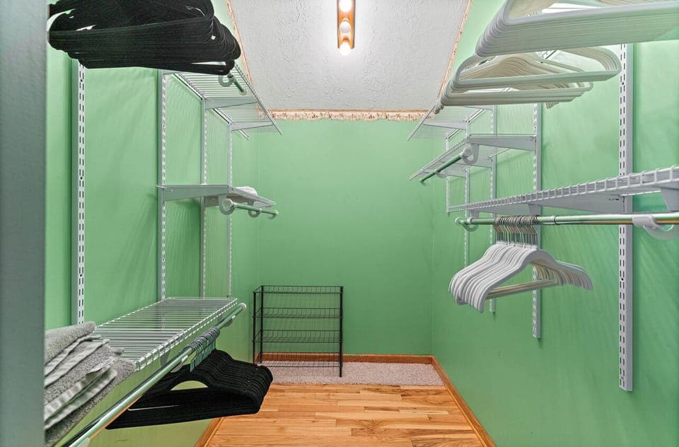 Walk-in closet for master bedroom