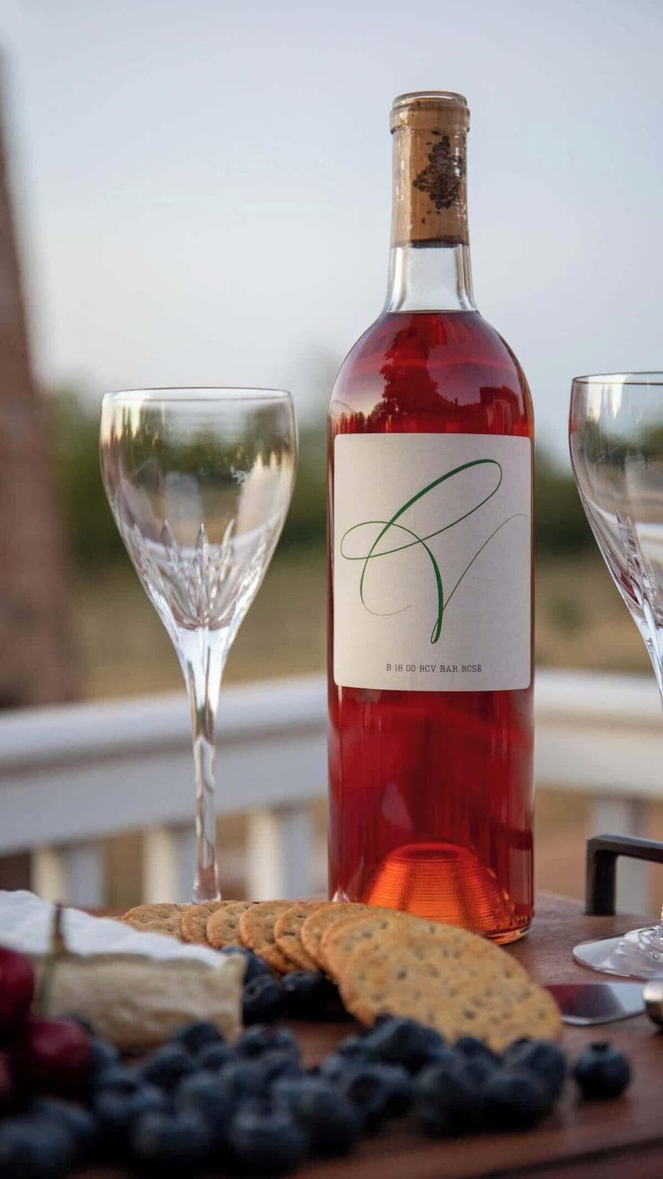 The back deck has ample room to enjoy a premier wine from one of the local wineries or tasting rooms.