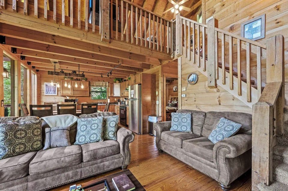Friends in High Places' cozy living area