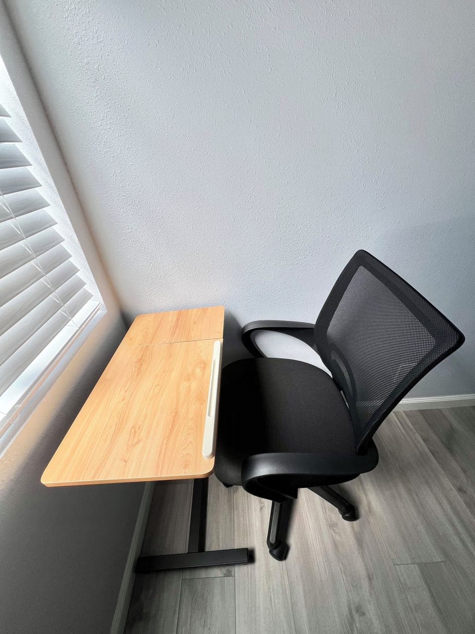 Adjustable table and chair. 