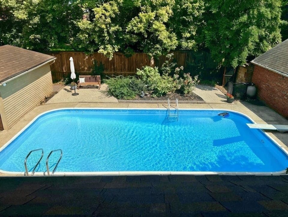 Large inground pool