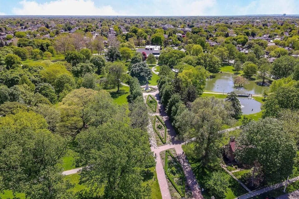 Aerial view of Columbus