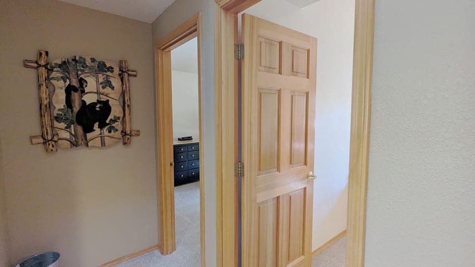 First two upstairs bedrooms: Twin Room and Bunk Room