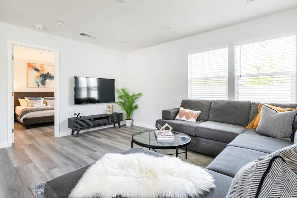 A comfy couch, smart TV, and endless streaming the perfect wind-down after a day out. #travelSGV