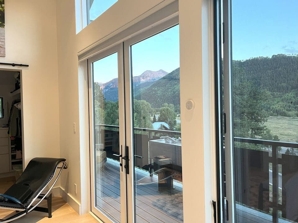 View to the east from primary suite bed