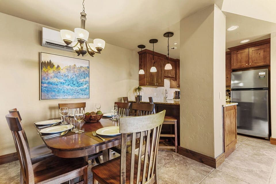 Dining and additional seating at kitchen
