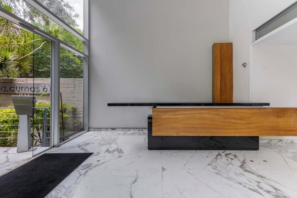 Interior view of the building