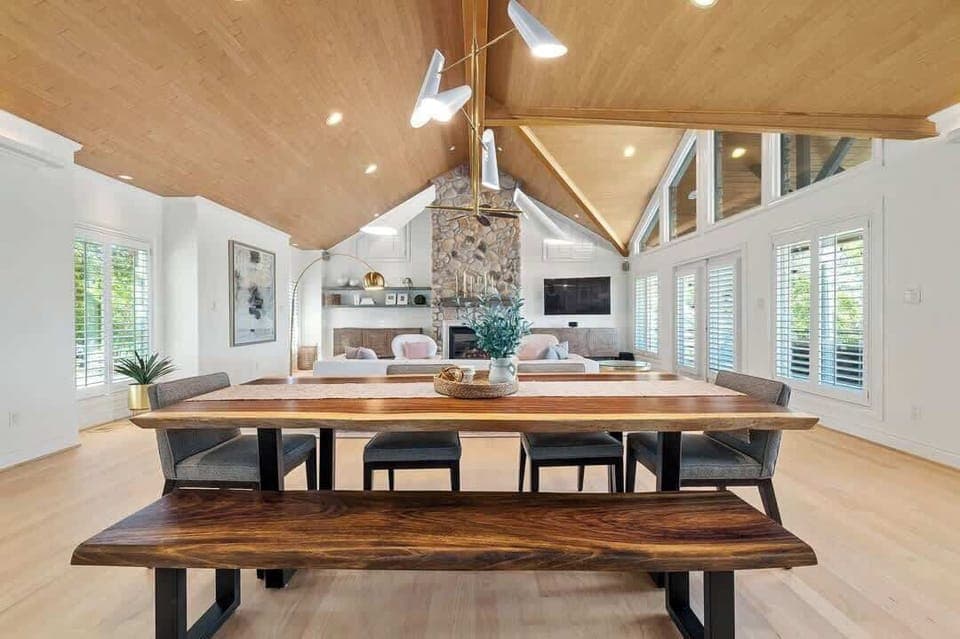 This home is full of natural light and warm, cozy touches.