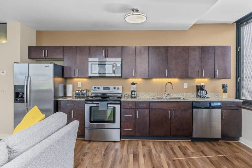 Sleek modern kitchen