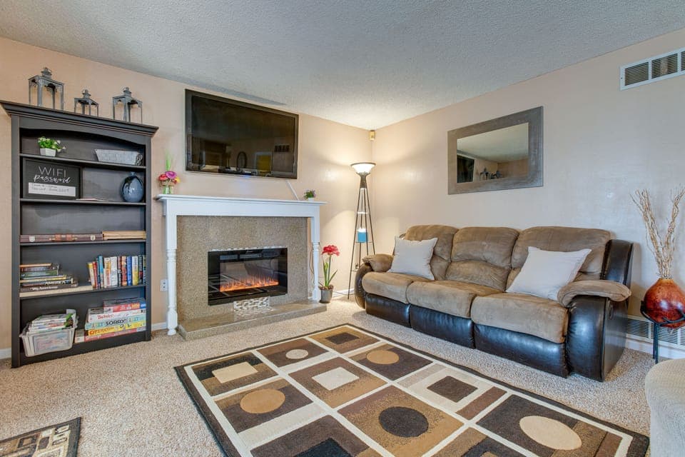 Aurora Vacation Rental | 6BR | 3.5BA | Stairs Required | 2,258 Sq Ft