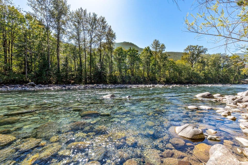 River access just steps from the porch