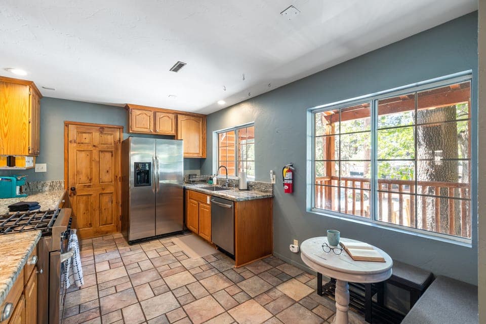 Fully-equipped kitchen.