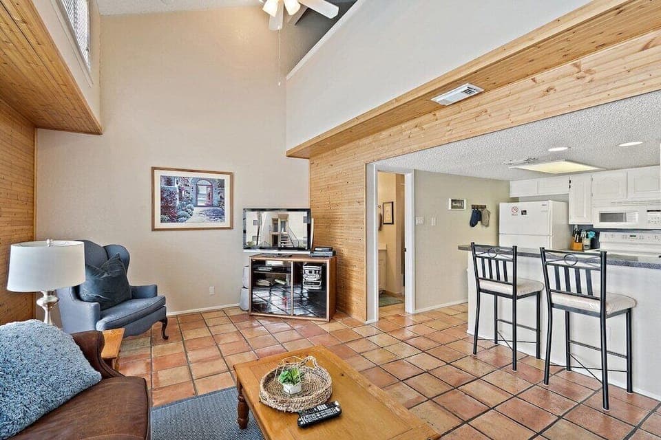 Open living and kitchen