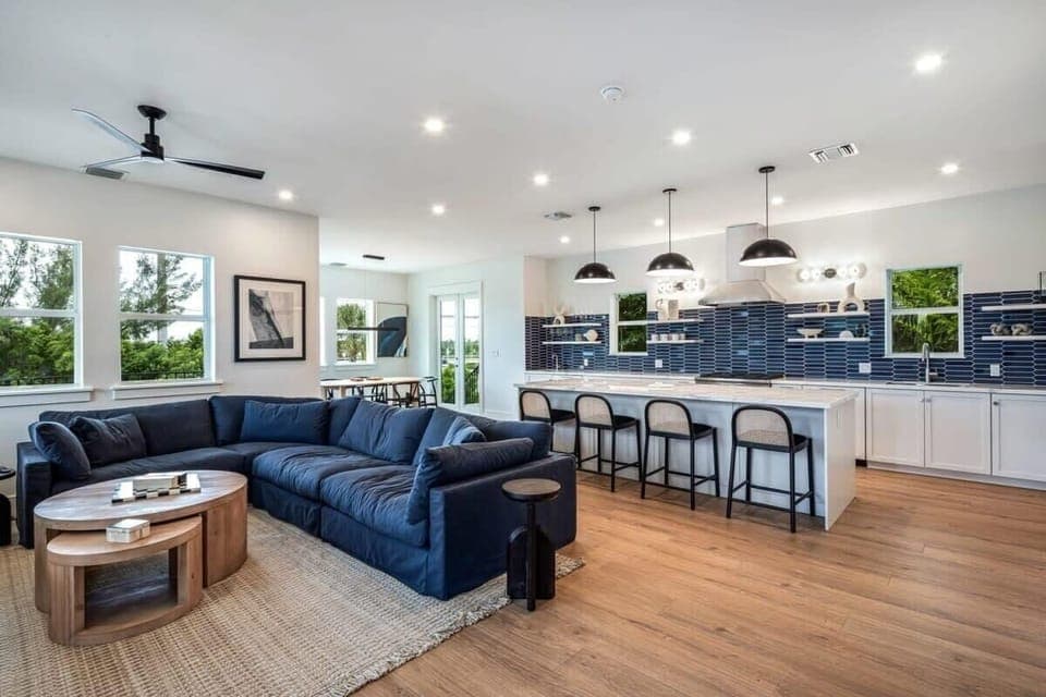 Relax on the sectional couch with family & friends!