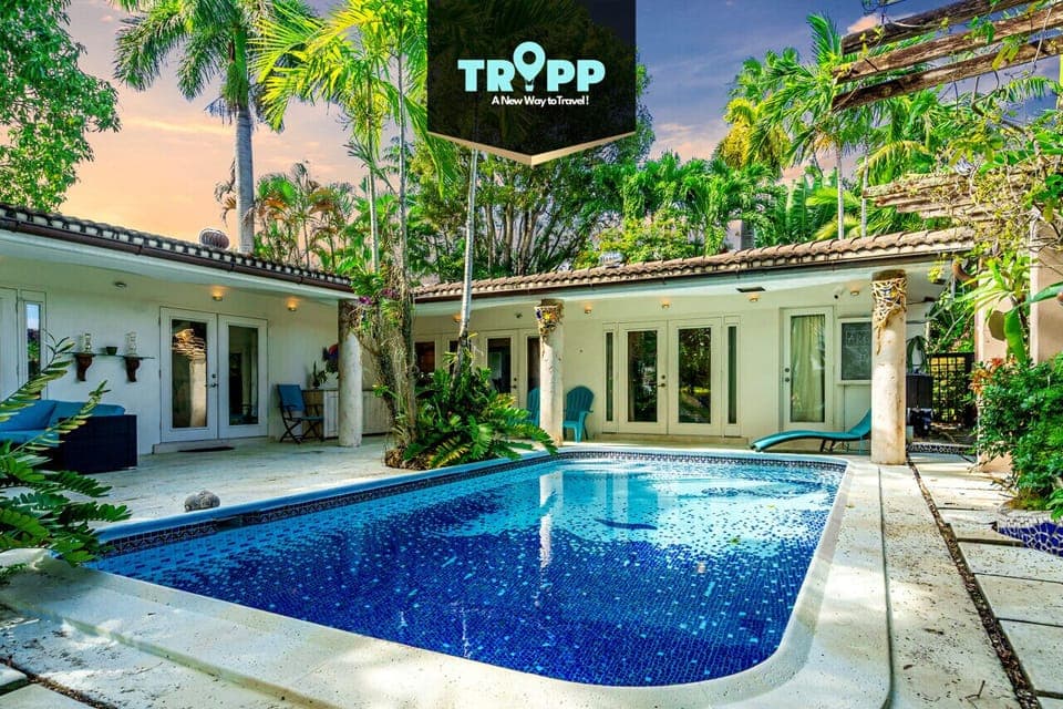 Refreshing and relaxing pool home.