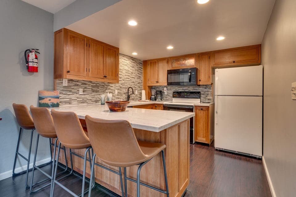 kitchen and living room area - kitchen and living room area