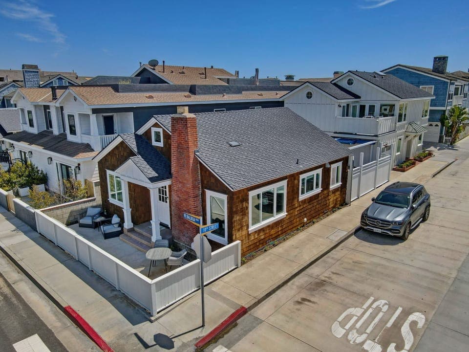 Front house aerial view
