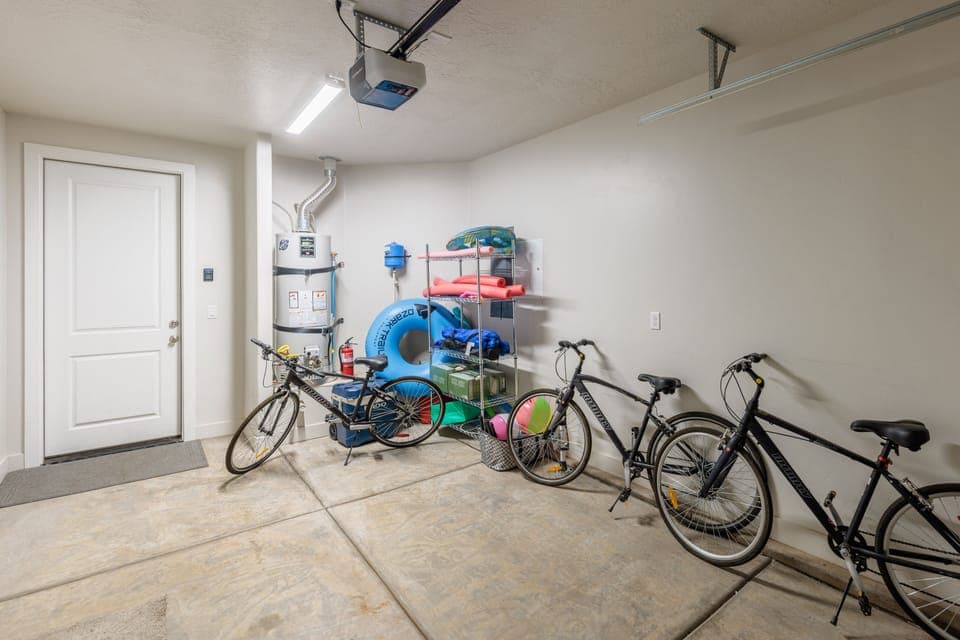 Garage and Storage - Garage comes stocked with pool toys and bikes to use during your stay.