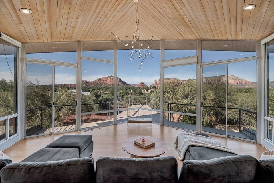 Panoramic Views of Courthouse Butte and Bell Rock