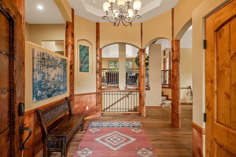 When entering the home, it exudes warmth and and inviting atmosphere. 