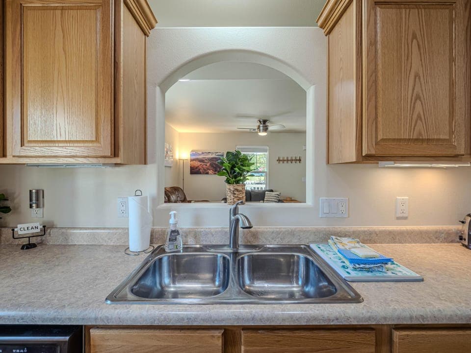 Clean counters, modern appliances, and room to gather