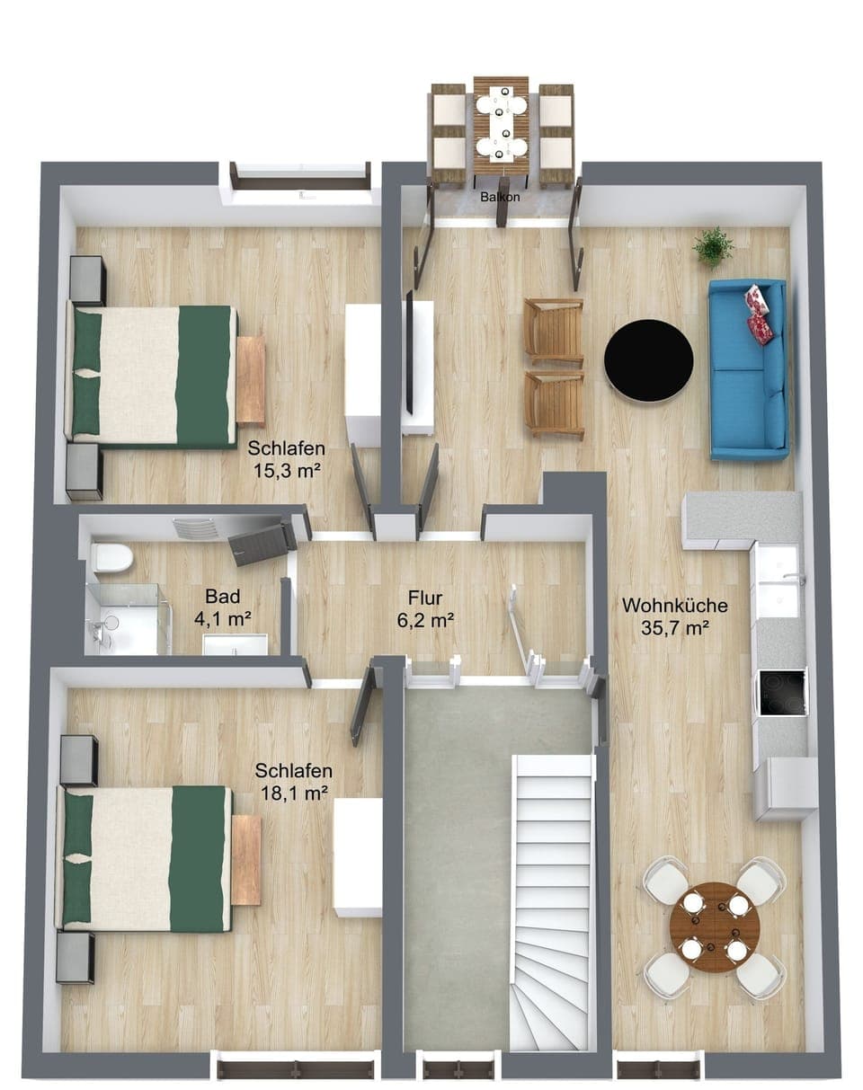 Floor plan apartment Cabinett