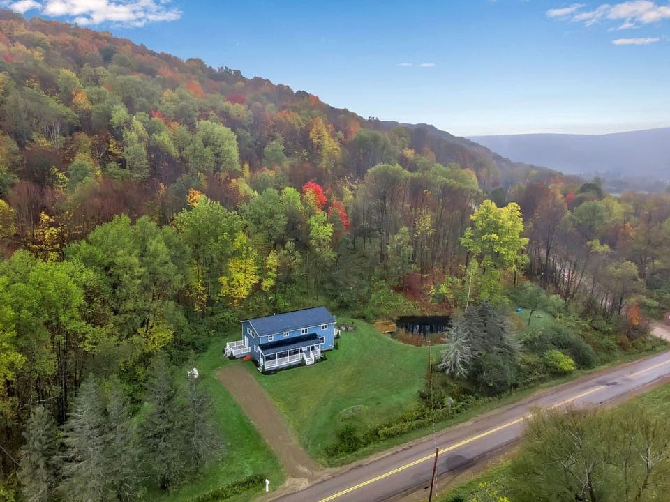 What a view on this secluded lot!