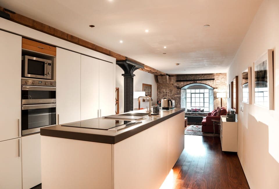 Kitchen and living area