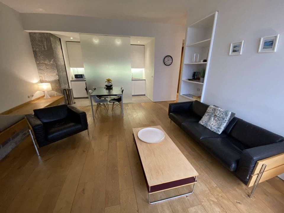 Living area with River Tamar view