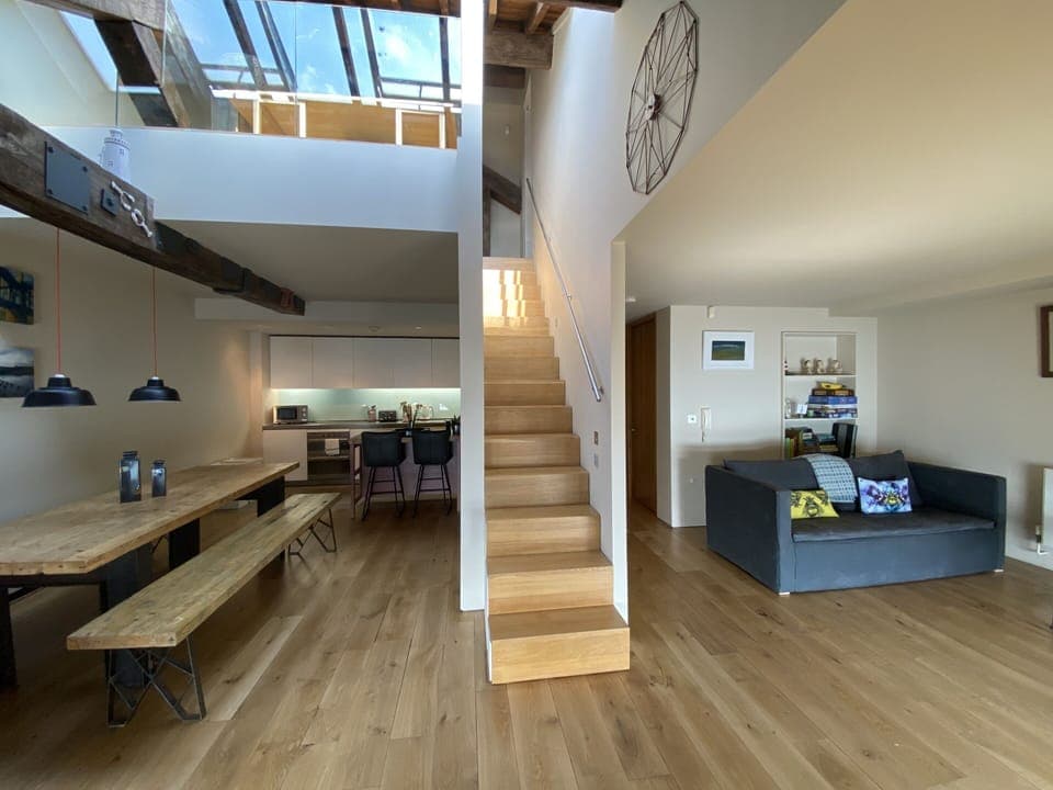 Living Space and Kitchen