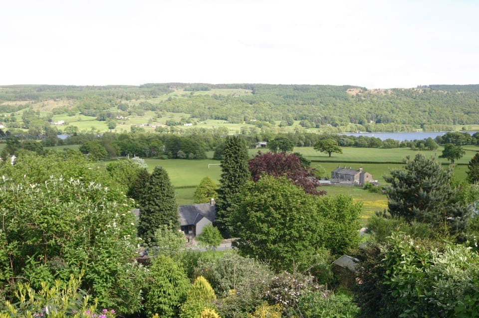 Low Howe Cottage in Coniston view from above