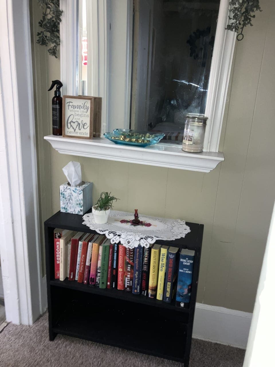 Assortment of books to read during your stay.