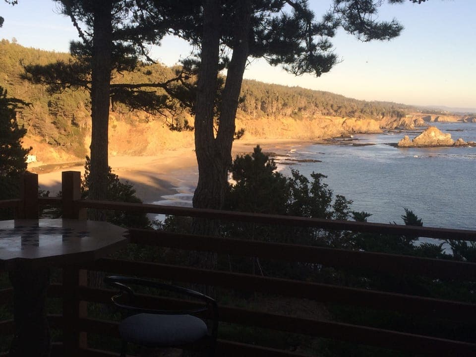The view of Anchor Bay Cove from the Community Room Deck