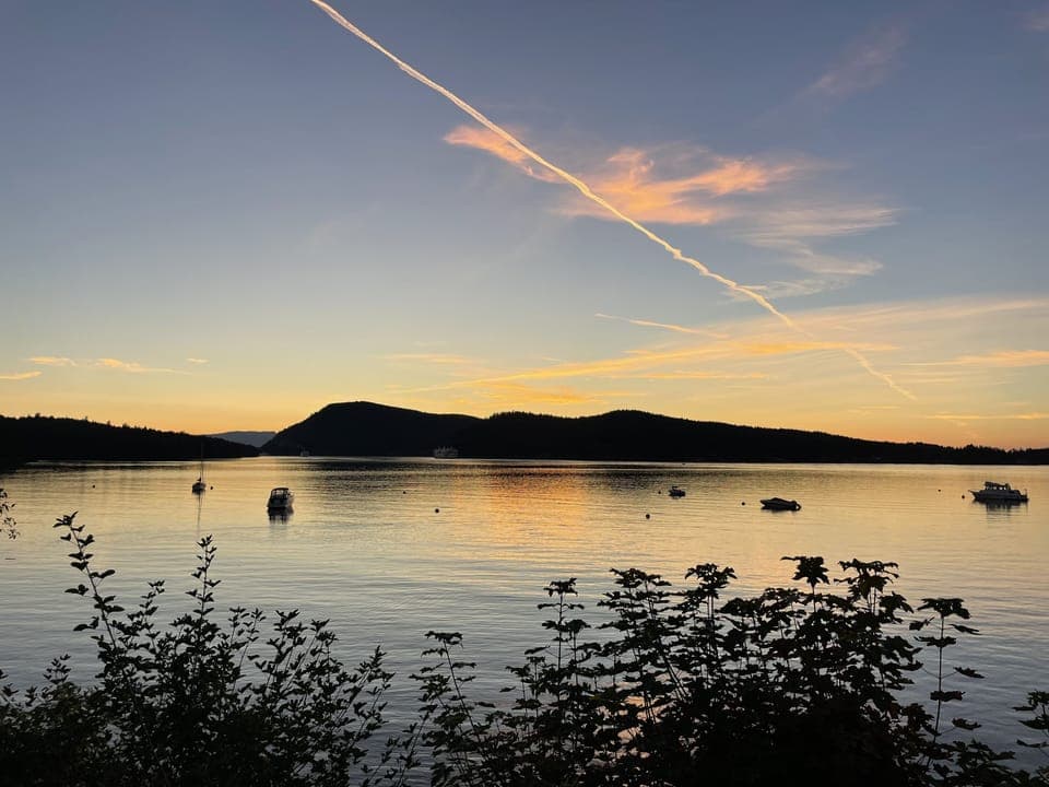 Stunning sunsets over Active Pass