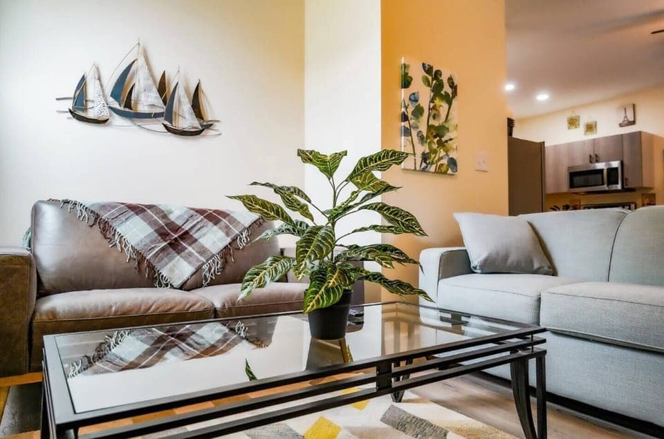 comfortable family Rm with 55 in smart TV