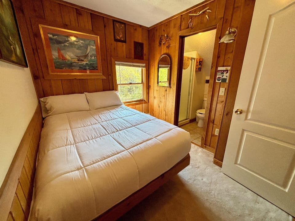 Home 2, third floor master bedroom with en suite full bathroom.