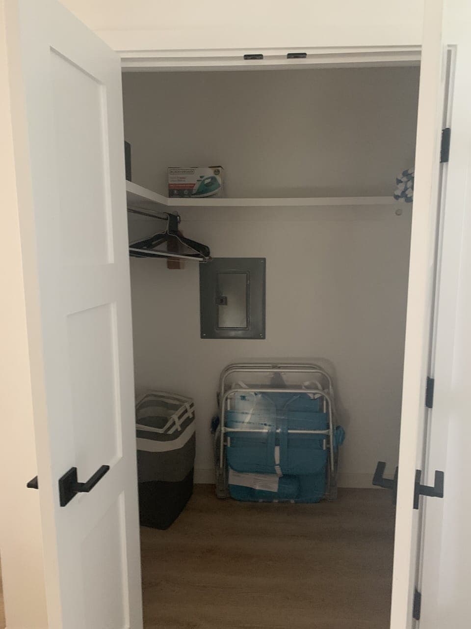Walk-in closet in bedroom